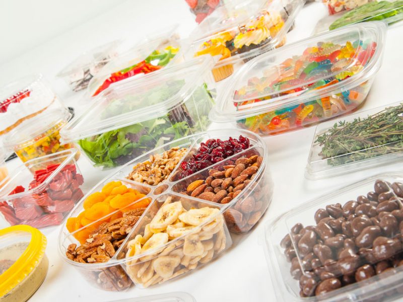 EasyPak container products with different sizes and snacks
