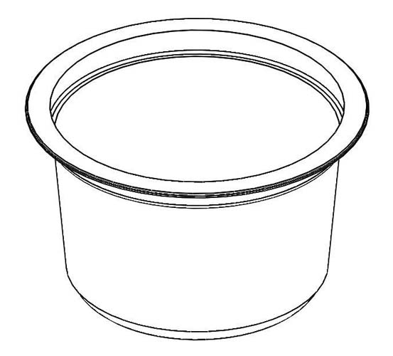 round tub plastic food container