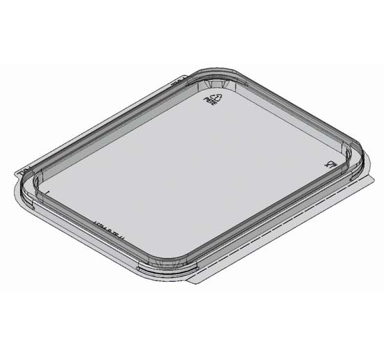 rectangle lid plastic food container