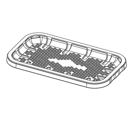 tray plastic food container