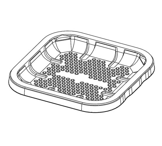 plastic food container tray