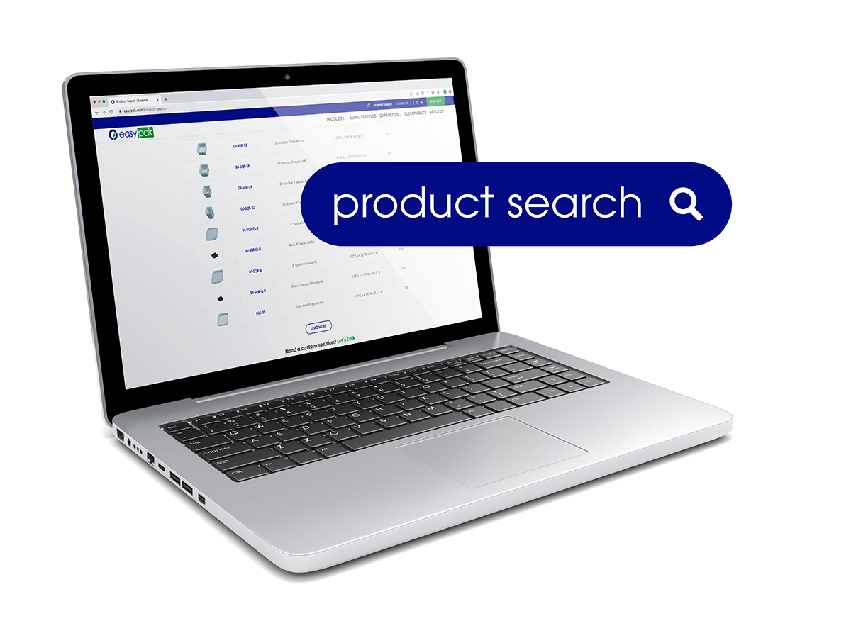 Laptop with easypak search